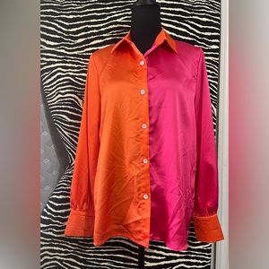 Color-block Blouse Top